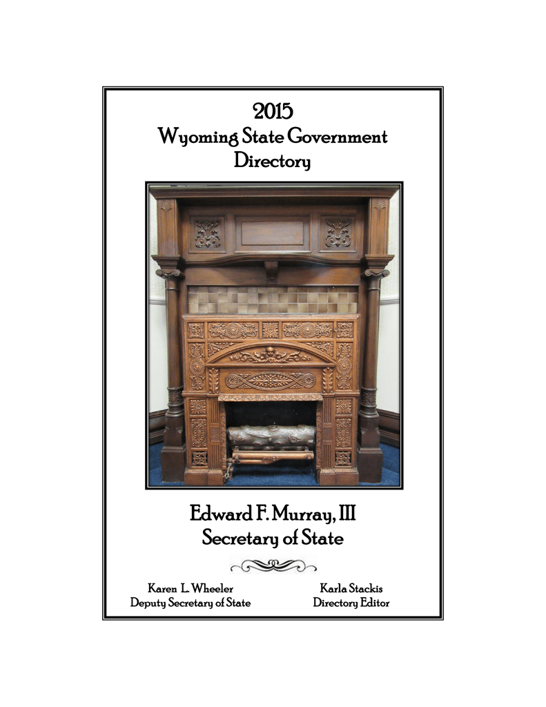 Whalen Elwood Media Fireplace Luxury 2015 Wyoming State Government Directory