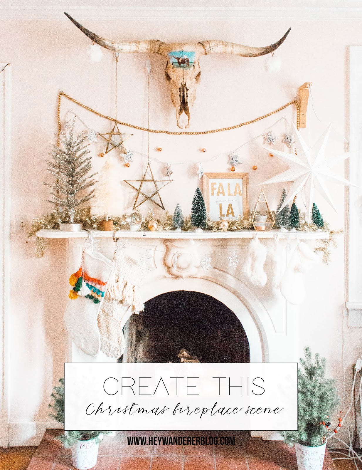 Christmas Fireplace Hey Wanderer Fa La Freakin La Pinterest Fireplace