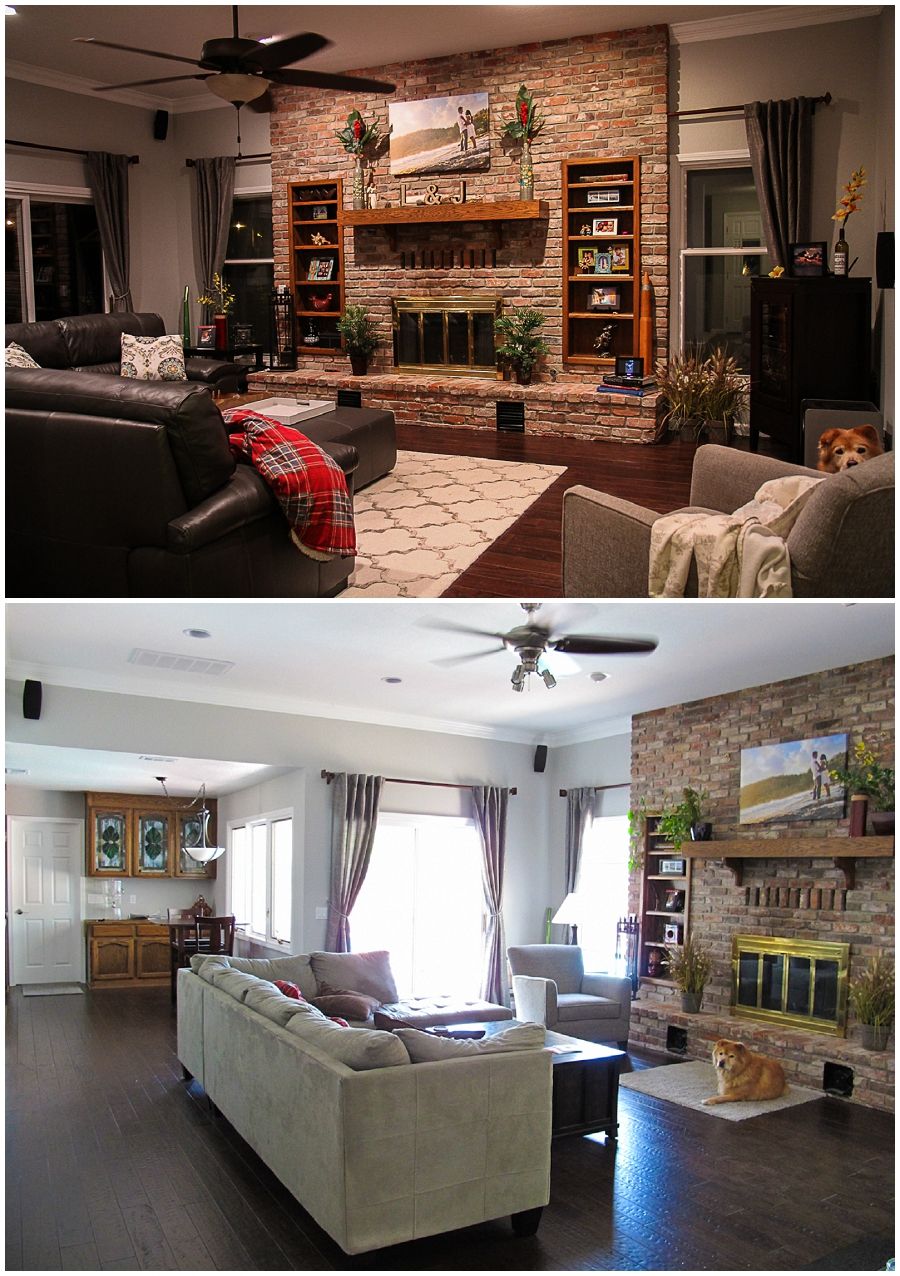 Our red brick fireplace living room revamp Wanted to keep dc760d c379cbaf520bb e80