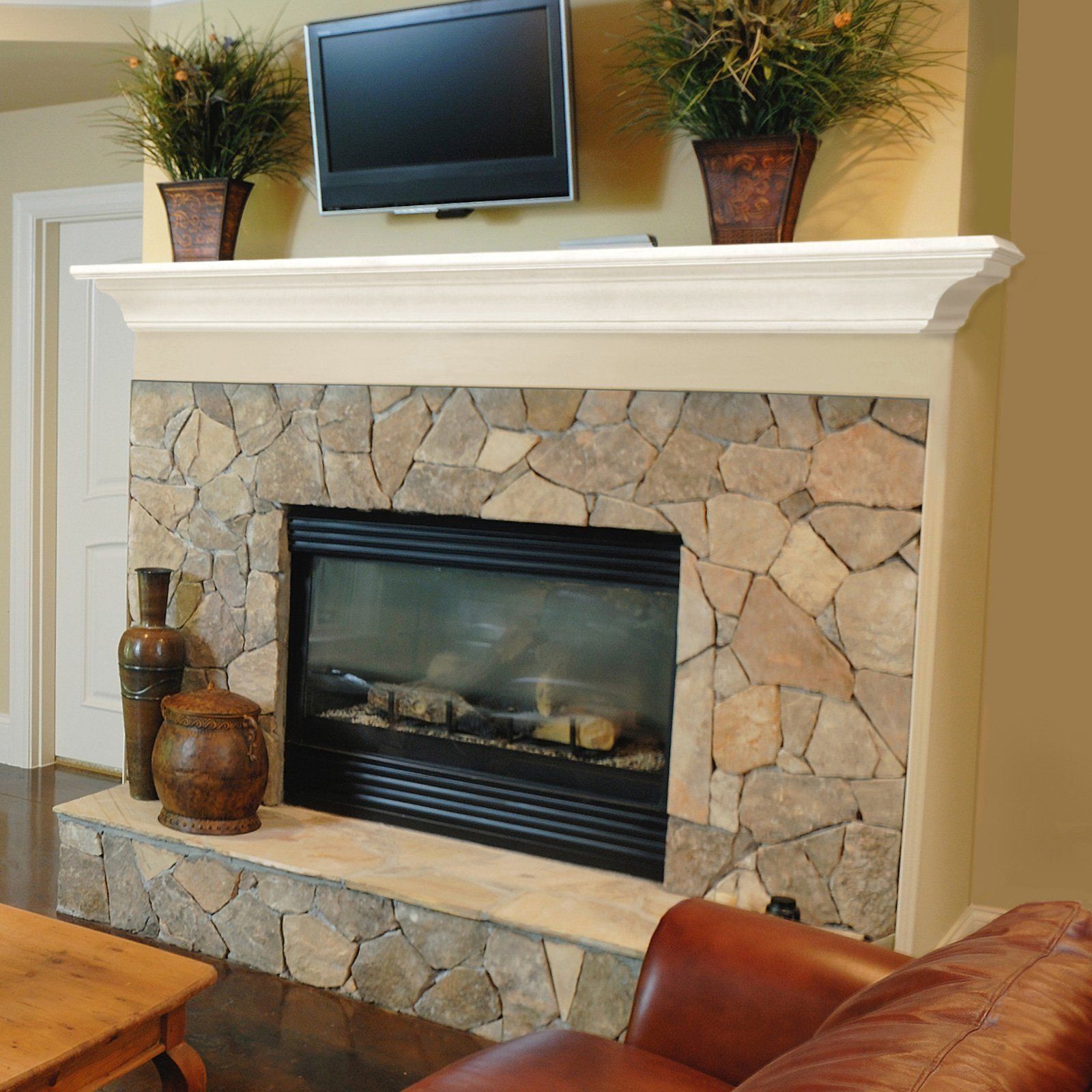What Color to Paint Fireplace Surround Best Of Painted Wooden White Fireplace Mantel Shelf In 2019