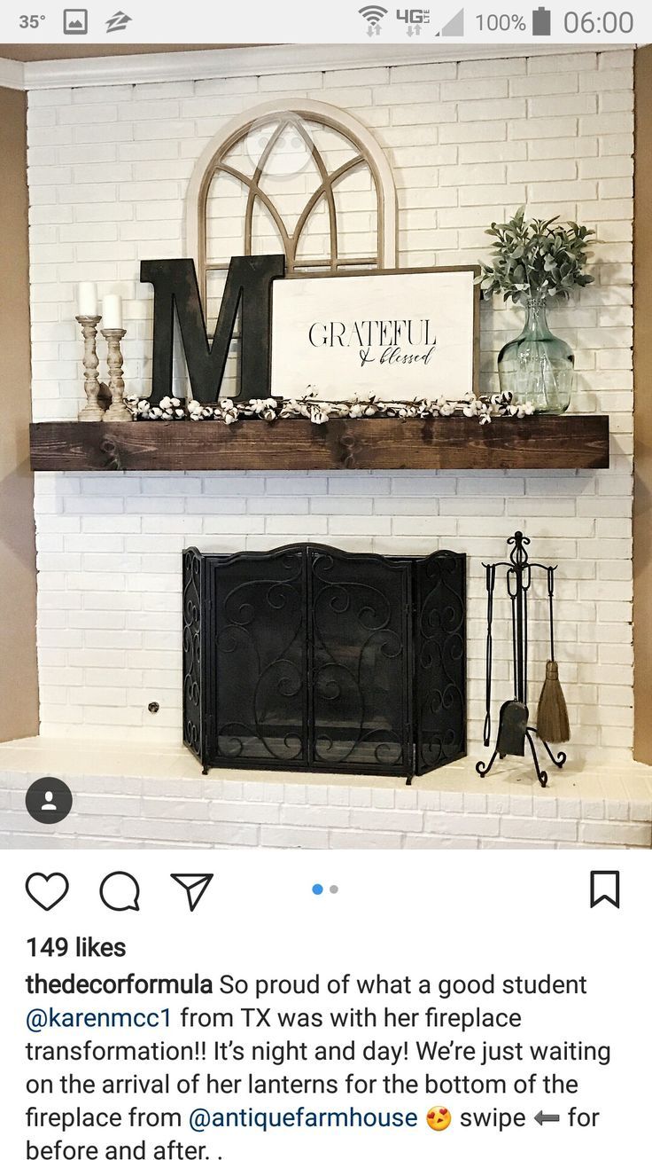 What to Put On Fireplace Mantel Awesome Love the Vase and Candlesticks