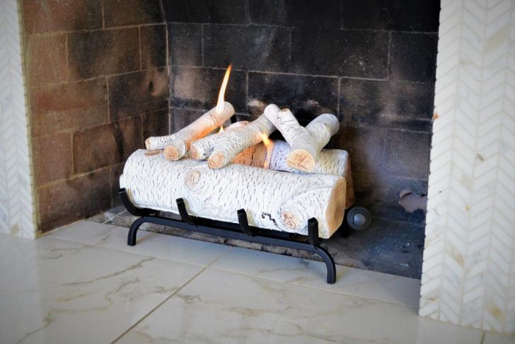 White Birch Fireplace Logs Best Of Terra Flame 10 5 In Birch Fireplace Log Set