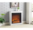 White Electric Fireplace Elegant Bruxton Simple Fireplace In White