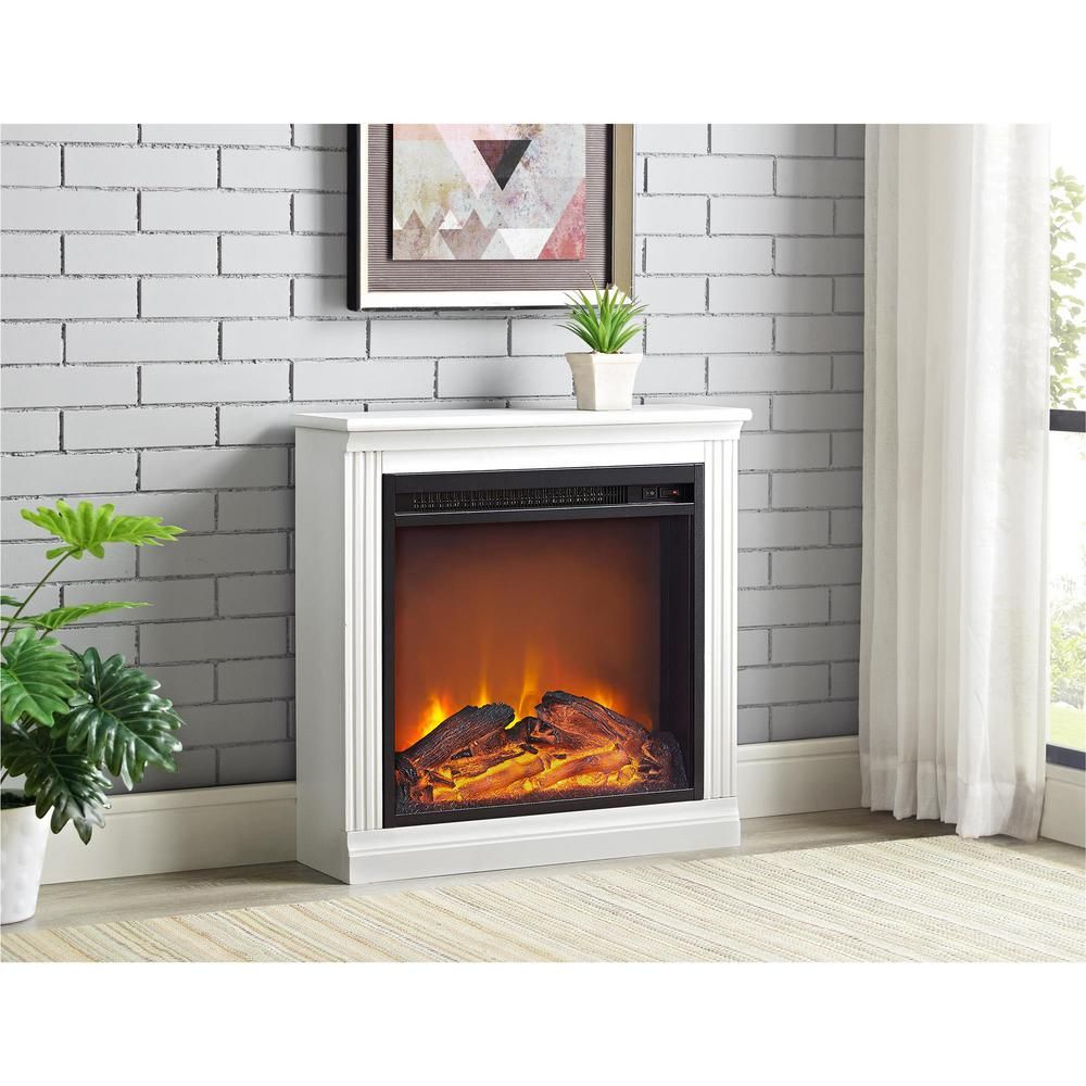 White Electric Fireplace Elegant Bruxton Simple Fireplace In White