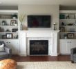 White Rock Fireplace Elegant White Washed Brick Fireplace Fireplace Built In Cabinets