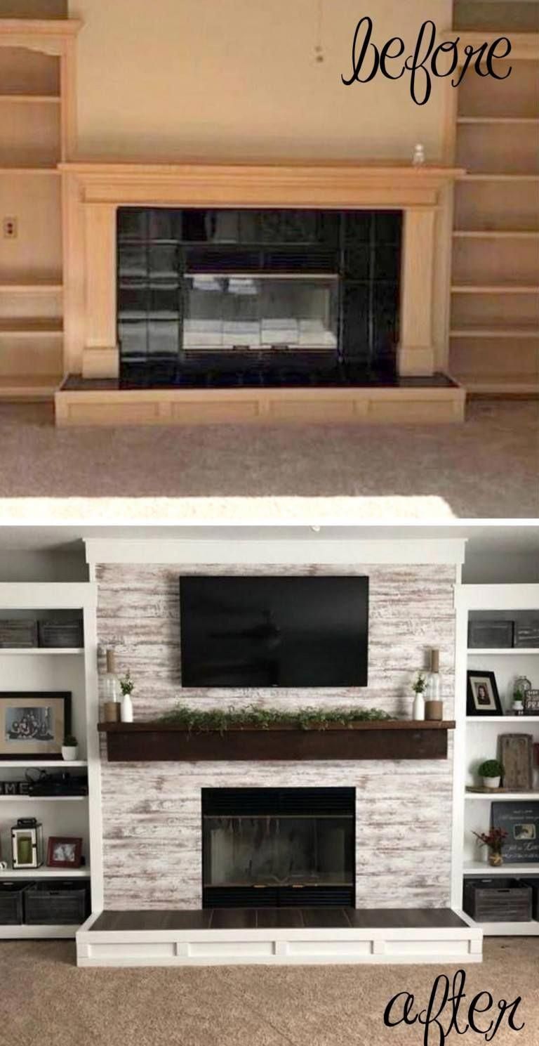 Whitewash Fireplace before and after Elegant Repurposed Furniture Brisbane Repurposedfurniture