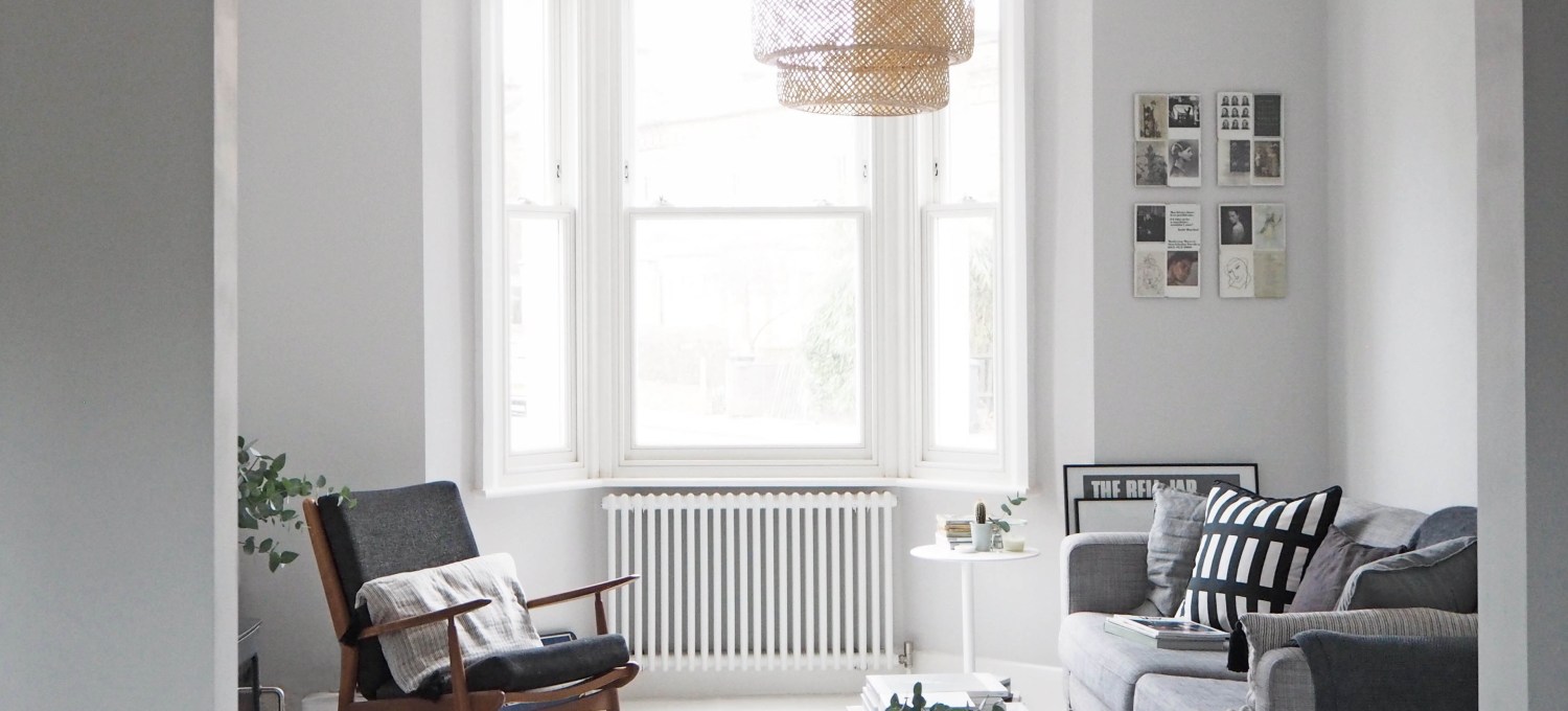 My Scandi style living room makeover – painted white floors catesthill house renovation 1