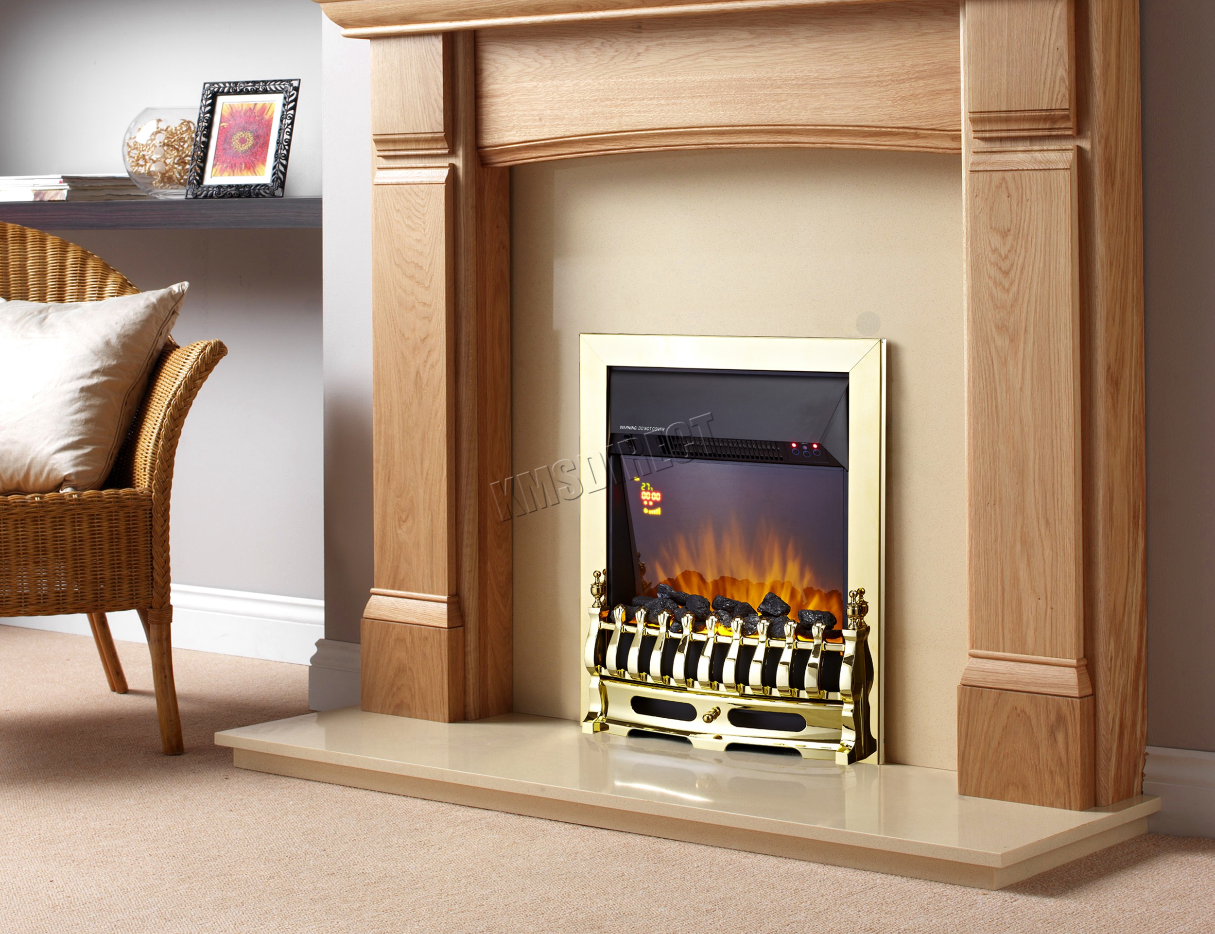 FIREPLACE ELE INSERT EFI01 GOLD KMSWM01