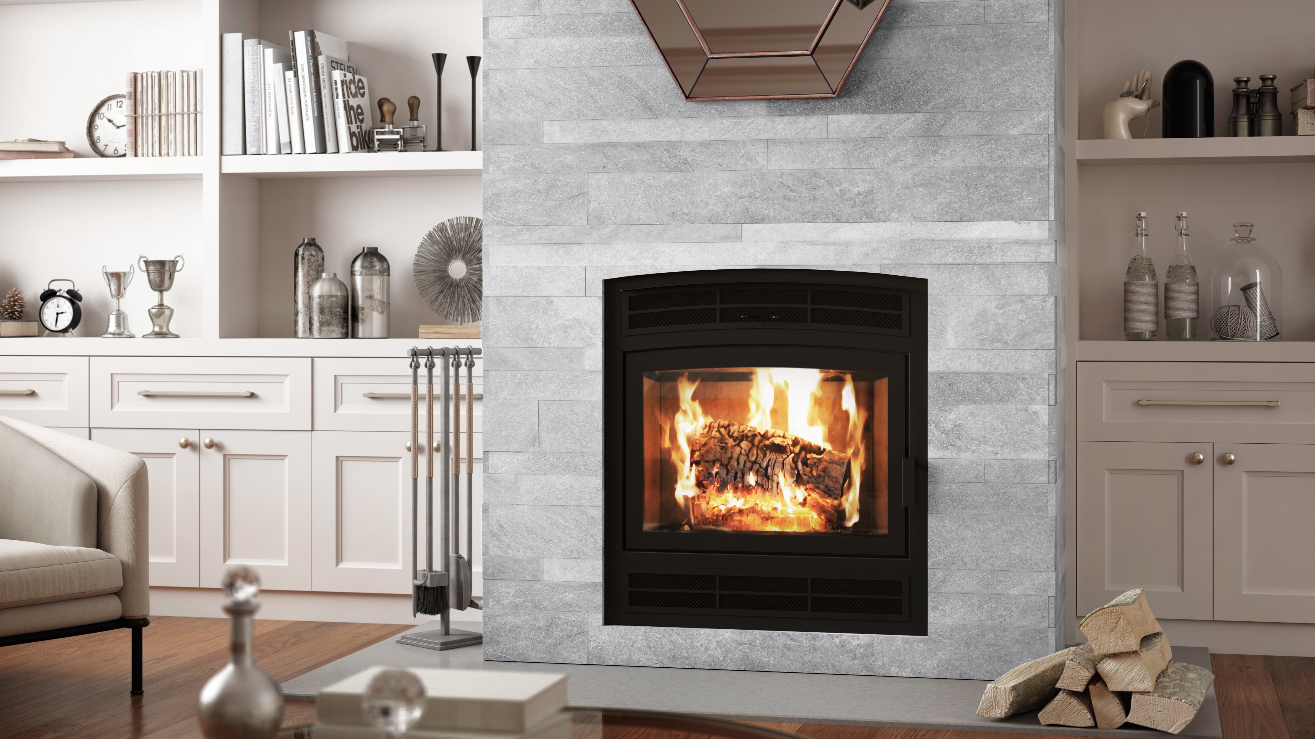 Wood Burning Fireplace Doors with Blower Elegant Ambiance Fireplaces and Grills