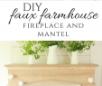 Wood Fireplace Mantel Ideas Lovely Diy Faux Farmhouse Style Fireplace and Mantel