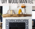 Wooden Fireplace Surround Lovely Our Rustic Diy Mantel How to Build A Mantel Love