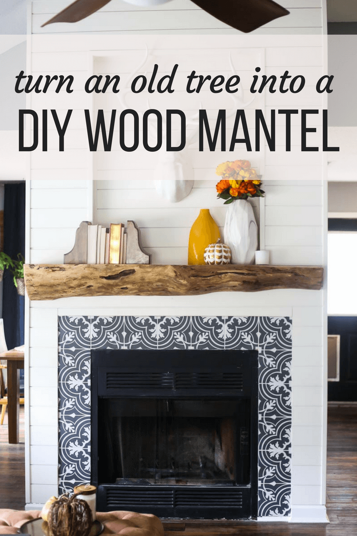 Wooden Fireplace Surround Lovely Our Rustic Diy Mantel How to Build A Mantel Love