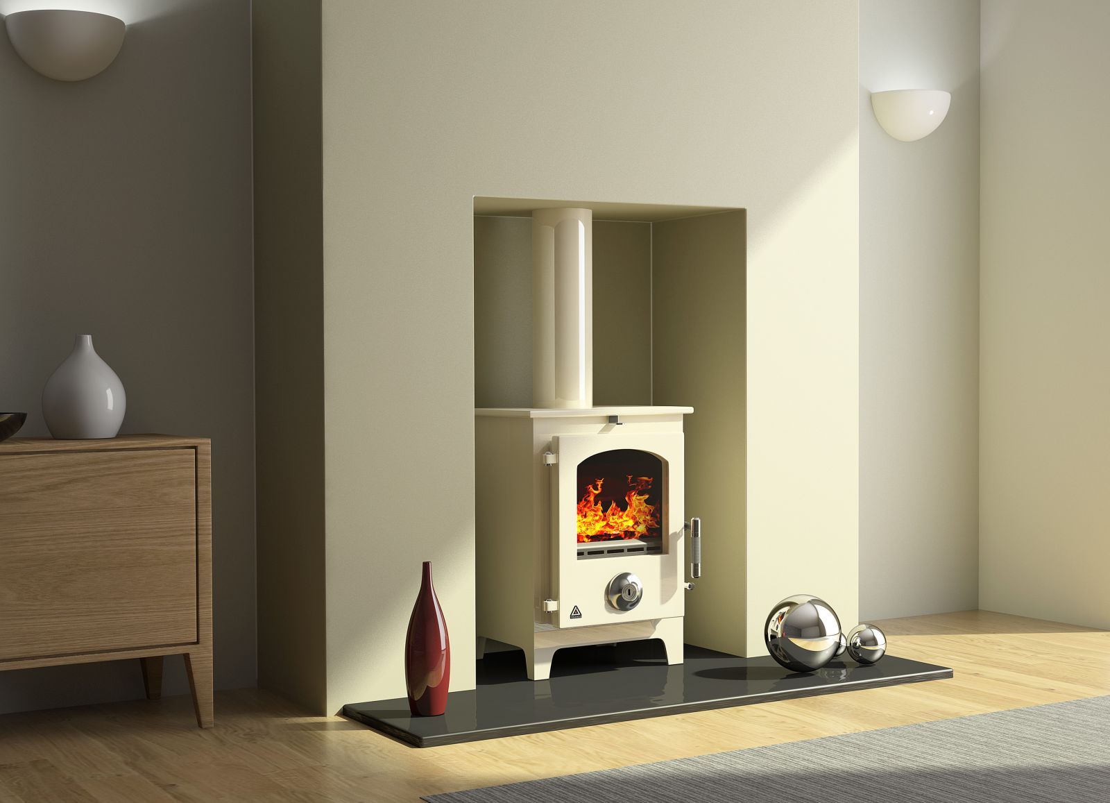 Woodstoves and Fireplaces New Wood Burning Stoves Newton Contemporary Multi Fuel Stove