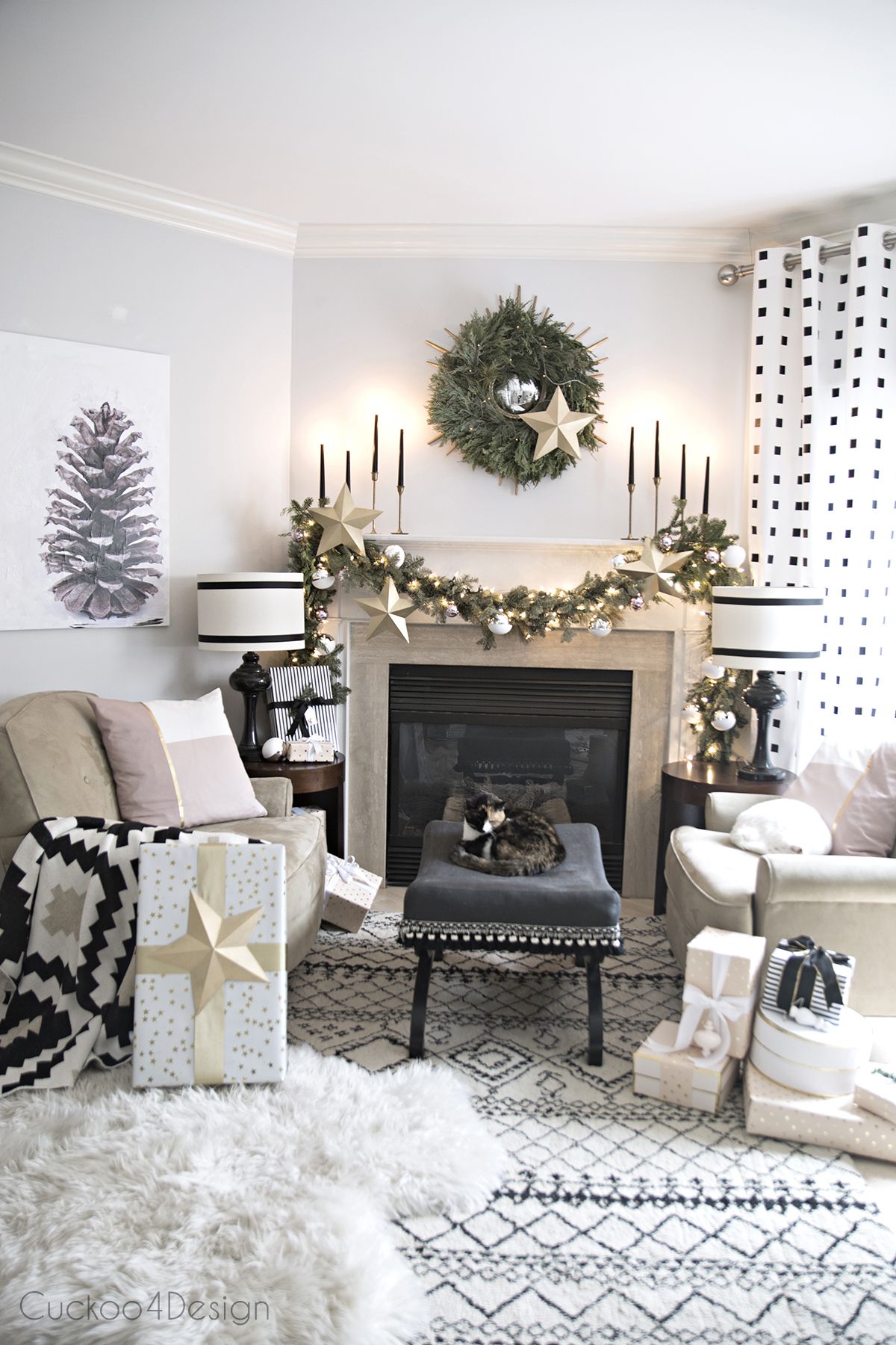 Wreath Over Fireplace Best Of Better Homes and Gardens Christmas Ideas Home tour