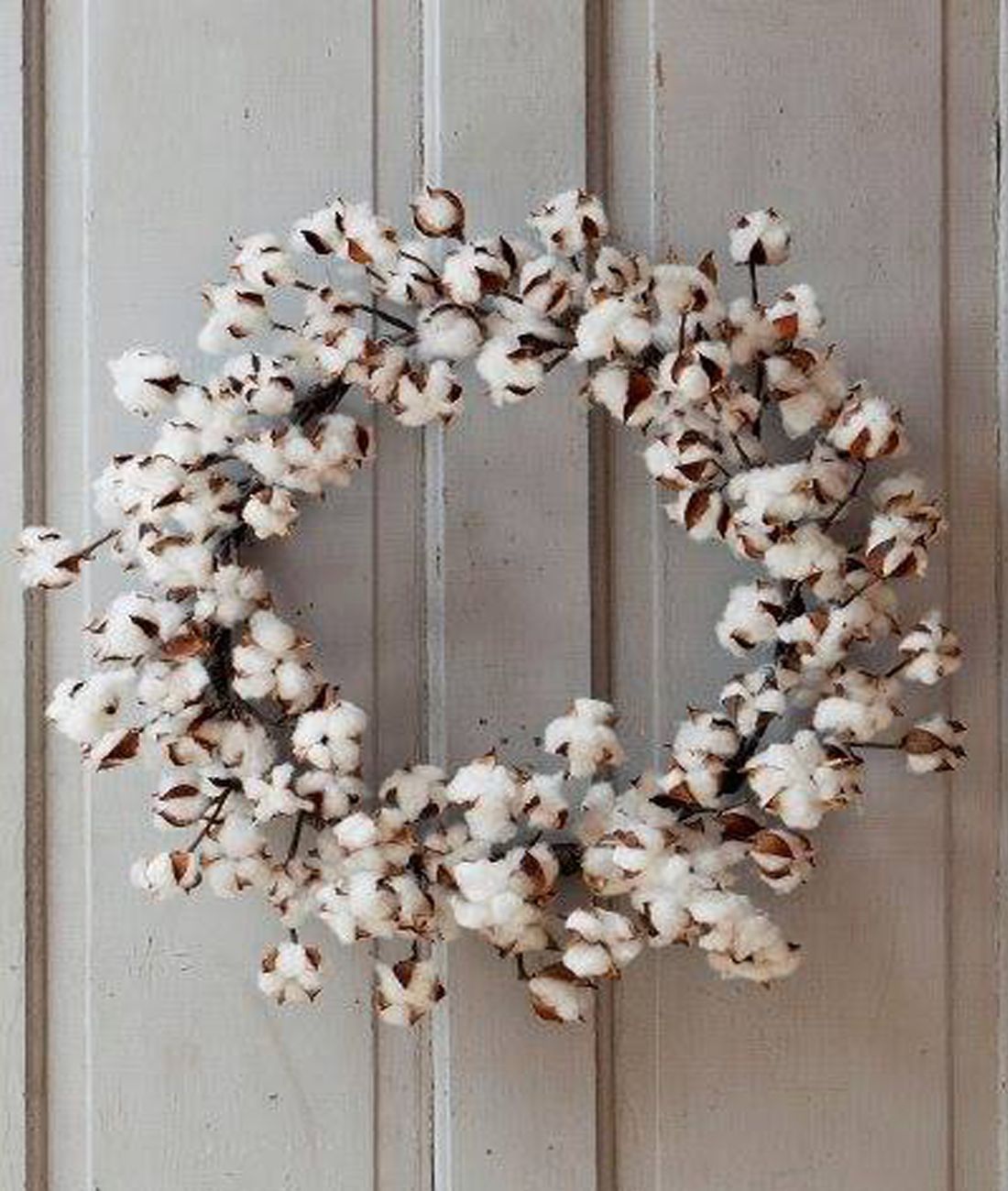 Nothing says farmhouse hospitality more than a cotton wreath 070d e59c85bfbdf83f4a