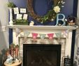 Wreath Over Fireplace Best Of Spring Easter Mantel 2019 My Mantel Mania In 2019