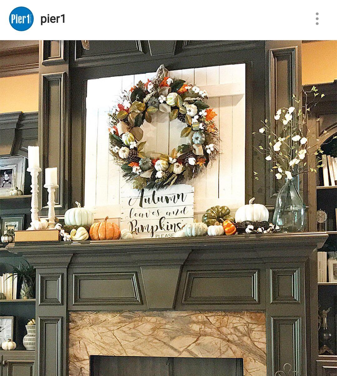 Wreath Over Fireplace Lovely Pin by Leslie Jaeger On Fall Decorating