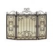 Wrought Iron Fireplace Screen Unique Three Panel Bronze Fireplace Screen Antique Doors Style