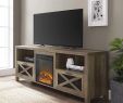 65 Inch Tv Over Fireplace Best Of Walker Edison Furniture Pany Modern Farmhouse X Wood Fireplace Universal Stand for Tv S Up to 80" Flat Screen Living Room Storage Shelves