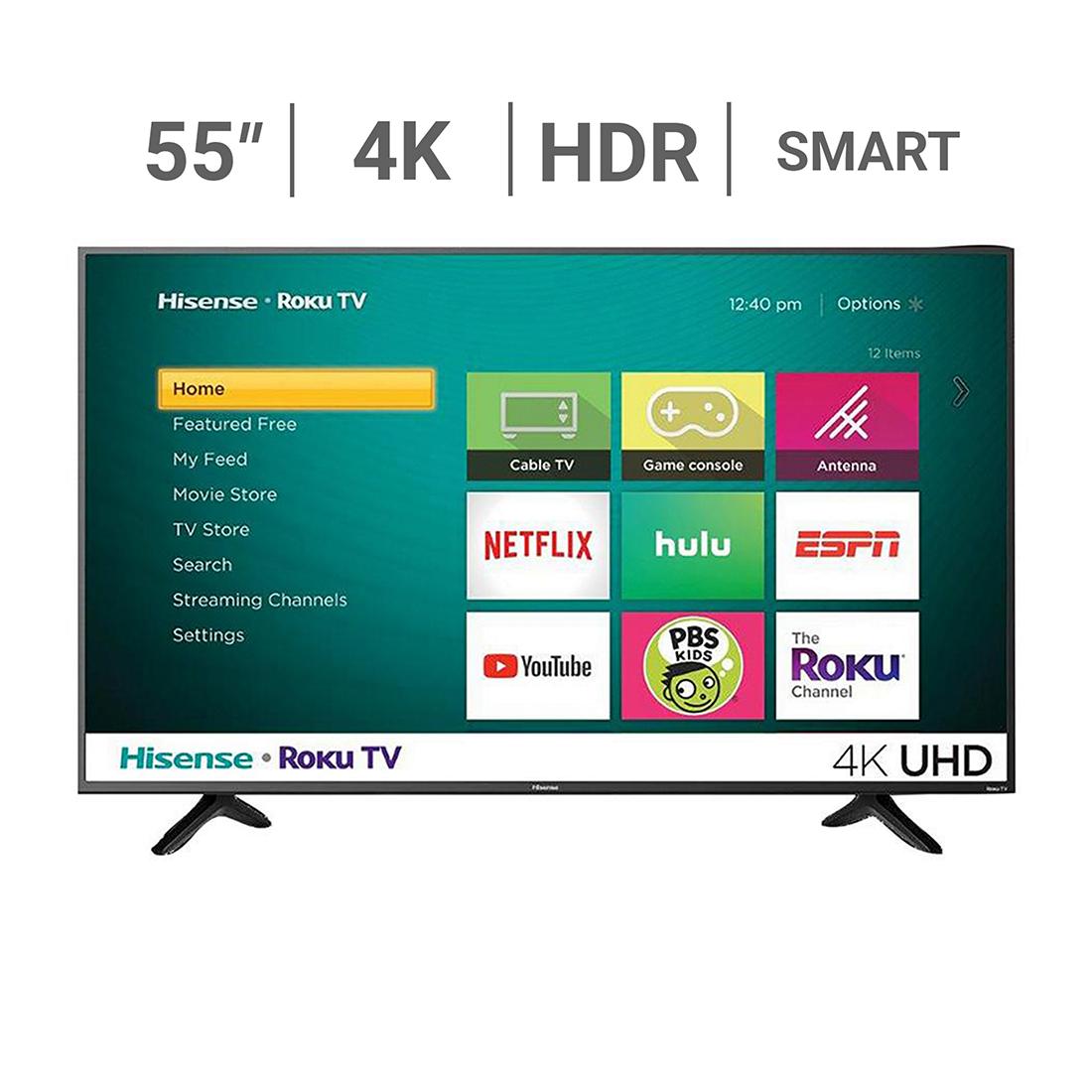 65 Inch Tv Over Fireplace Fresh Hisense 55r7e 55" Uhd 4k Hdr Roku Smart Led Tv
