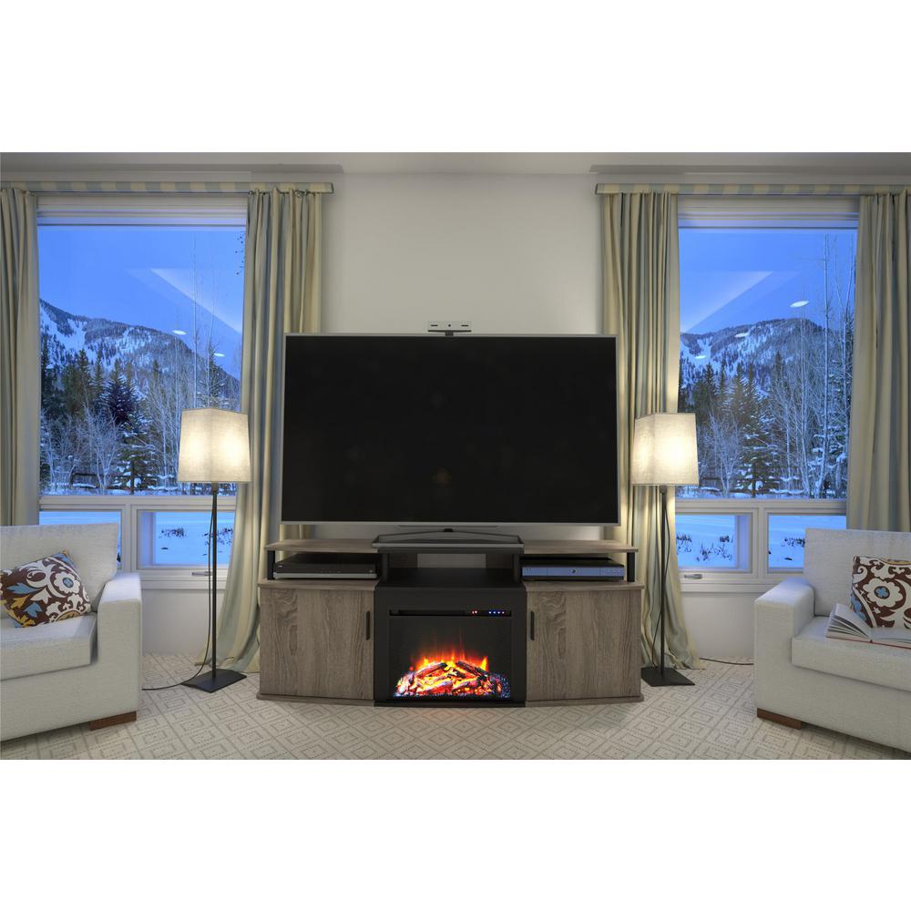 65 Inch Tv Over Fireplace Lovely Ameriwood Windsor 70 In Weathered Oak Tv Console with