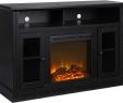 65 Inch Tv Over Fireplace Lovely Details About A Chicago Fireplace Tv Stand for Tvs Up to 50 Inches Black