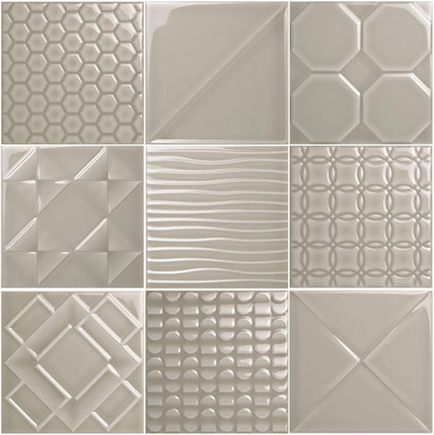 Beveled Subway Tile Backsplash Awesome 1 Carton 9 Sqft 6"x6" Glazed Ceramic Wall Tile Decos Pumice