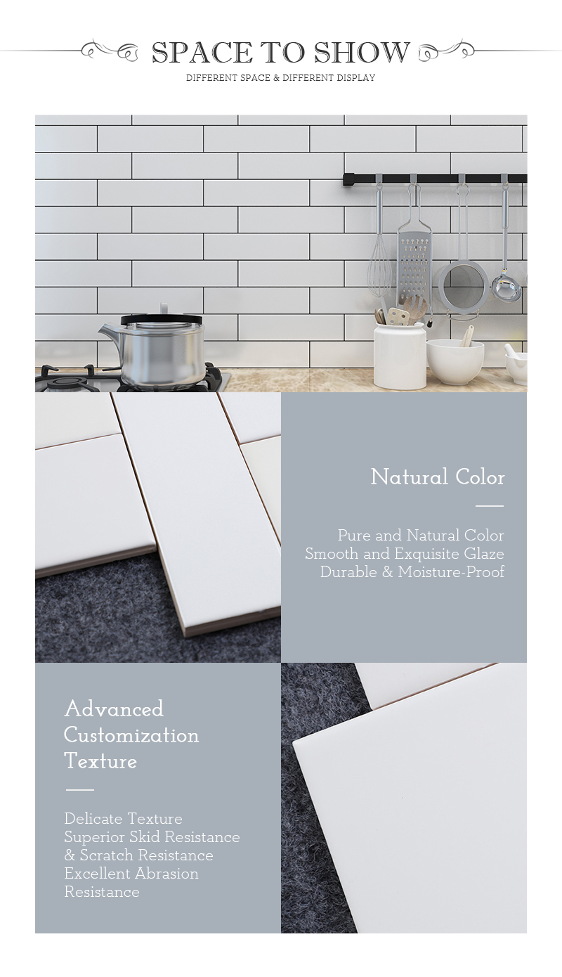 Beveled Subway Tile Backsplash Beautiful Cheap 75x150mm Backsplash Subway Glazed White Ceramic Tiles Buy Glazed White Ceramic Tiles Backsplash Subway Tile Cheap 75x150mm Tile Product On