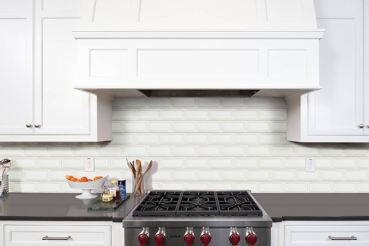 This White Subway tile is 3x6 and features beveled edges 220d4ec1c d9e01dedfd30e4d
