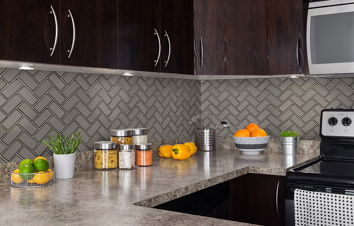 Beveled Subway Tile Backsplash Elegant Champagne Glass Bevel Herringbone