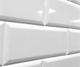 Beveled Subway Tile Backsplash Elegant tools & Home Improvement Tiles 4x10 White Glossy Finish