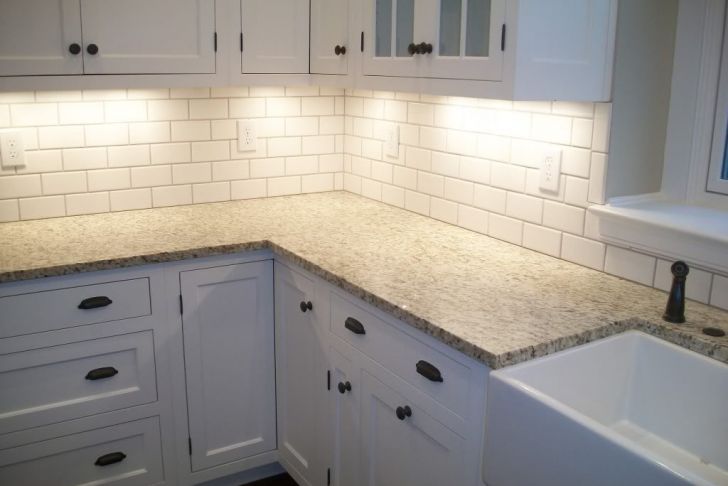 Beveled Subway Tile Backsplash Fresh White Tile Kitchen Backsplashes