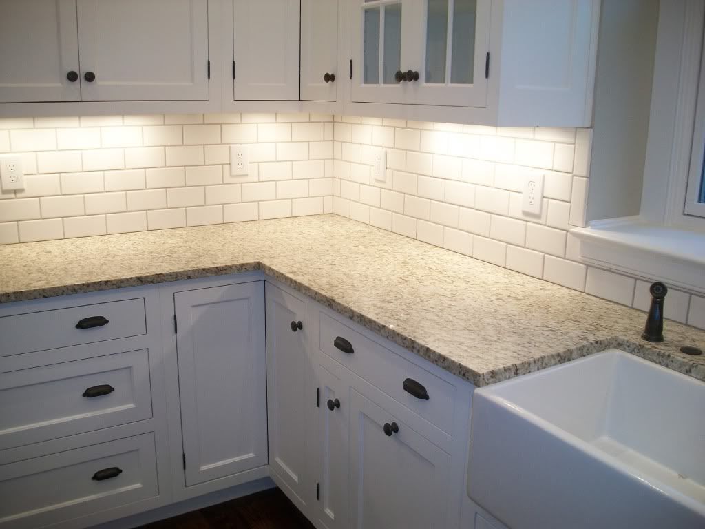 Beveled Subway Tile Backsplash Fresh White Tile Kitchen Backsplashes