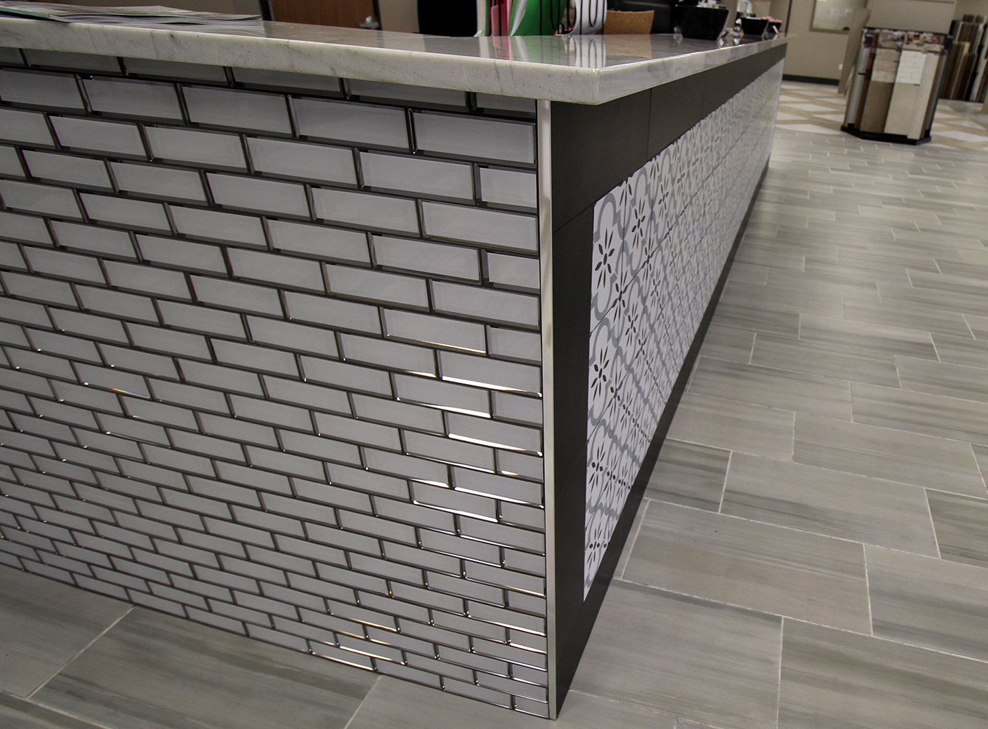 Beveled Subway Tile Backsplash Luxury Remodel