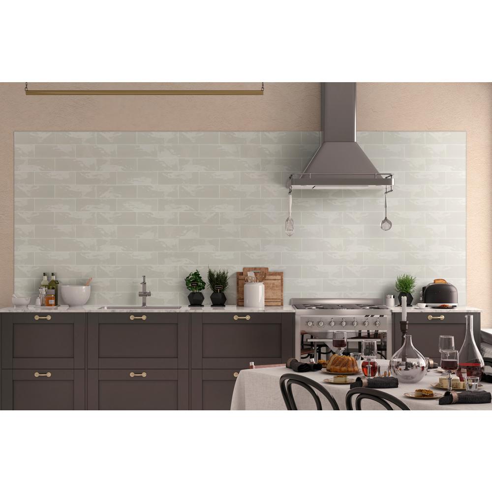 Beveled Subway Tile Backsplash New Msi Aiden Bianco Crafted 4 In X 12 In Glazed Ceramic Wall Tile 0 33 Sq Ft