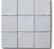Beveled Subway Tile Backsplash Unique Mestizaje Zellige 5 X 5 Ceramic Tiles White Decor Color Sample