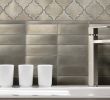 Beveled Subway Tile Backsplash Unique Satin Metal Mosaics Anatolia Tile