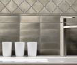 Beveled Subway Tile Backsplash Unique Satin Metal Mosaics Anatolia Tile