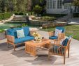 Big Lots Furniture Clearance Best Of Carolina 4 Piece Outdoor Acacia sofa Set by Christopher Knight Home