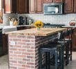 Brick Backsplash Awesome Diy Brick Kitchen island Behind the Scenes Of Our Kitchen