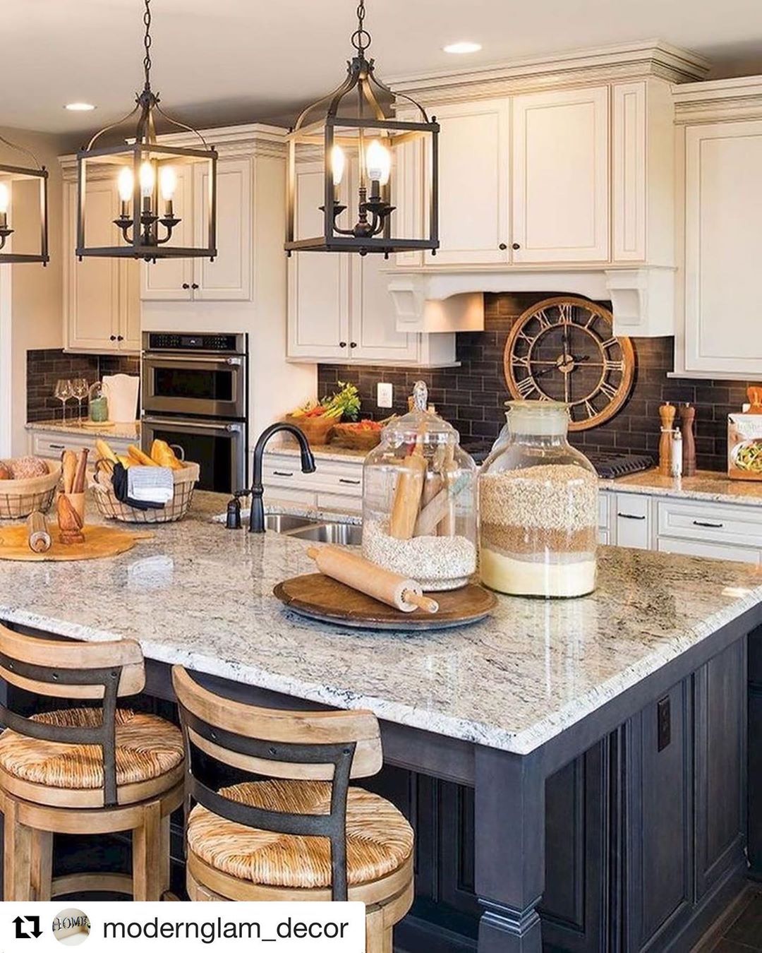 Brick Backsplash Kitchen New Love the Stools and the Dark Brick Backsplash Repost