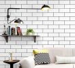 Brick Backsplash Kitchen Unique 24in  118in White Brick Kitchen Backsplash Wallpaper Waterproof Oilproof Resistant High Temperature Wall Sticker Self Adhesive and Removable Peel and