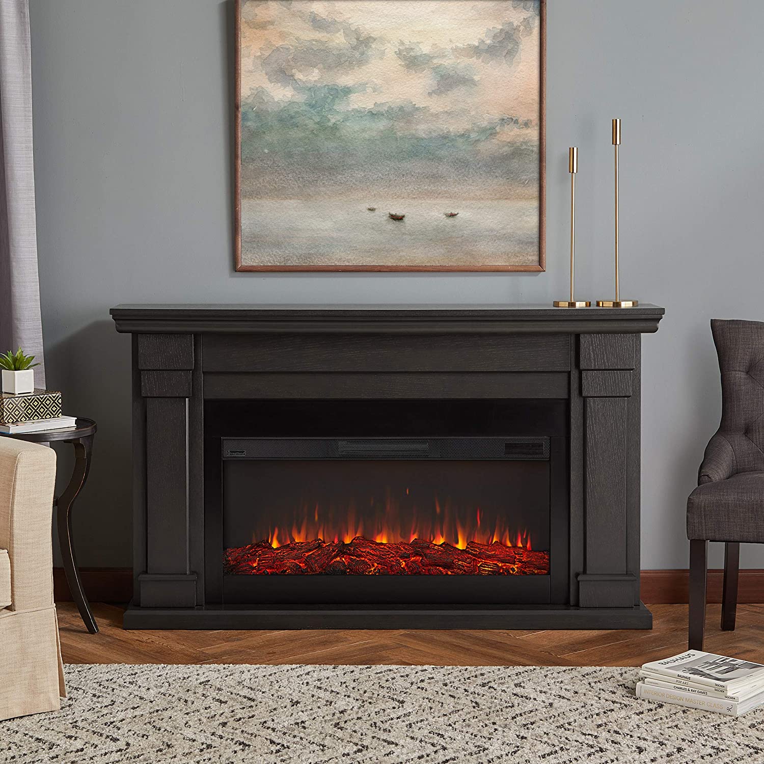 Callaway Grand Electric Fireplace Best Of Amazon Real Flame Carlisle Electric Fireplace Gray