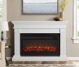 Callaway Grand Electric Fireplace Elegant Real Flame Beau Electric Fireplace White