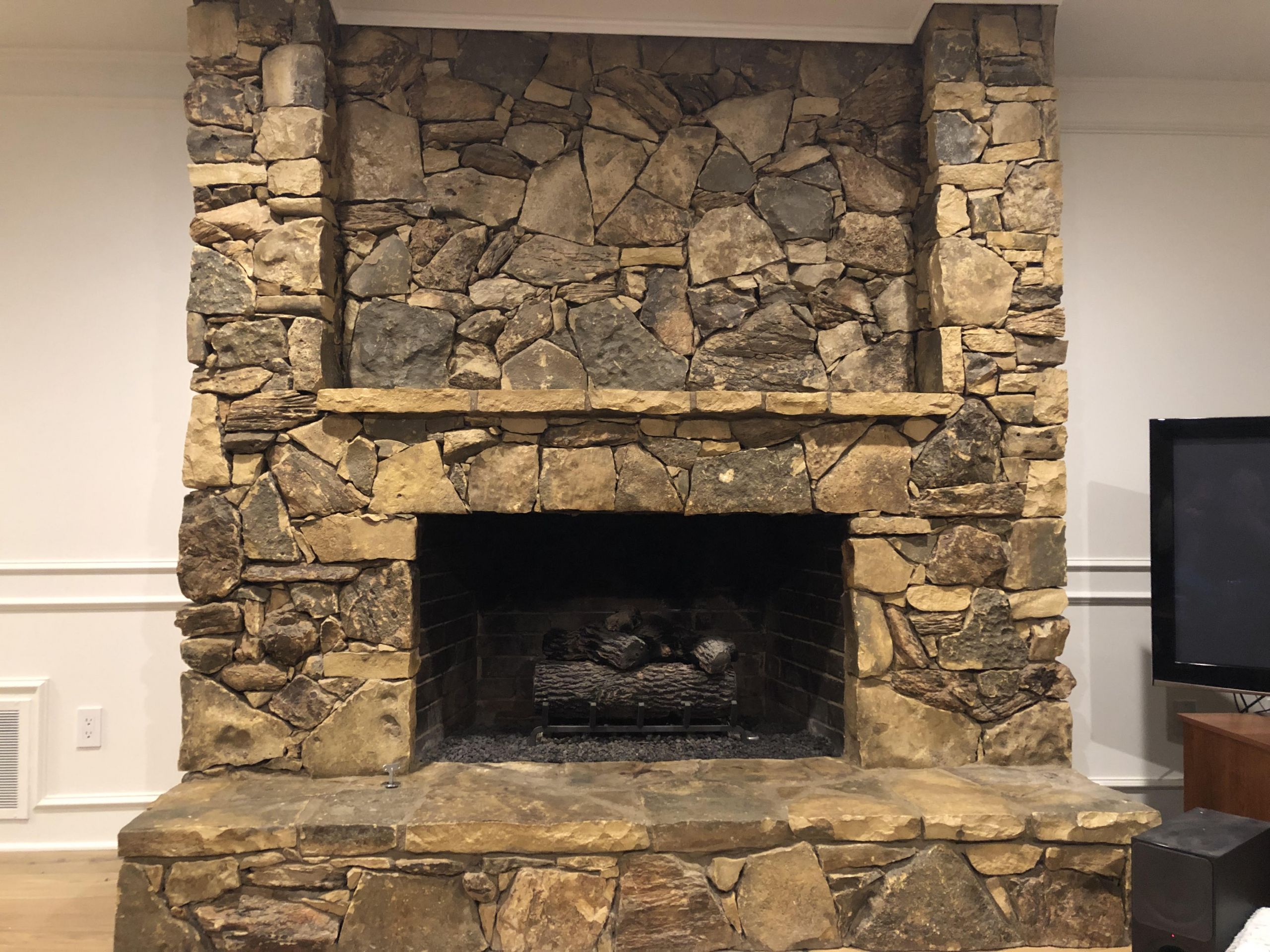 Callaway Grand Electric Fireplace Unique Rock Fireplace Makeover