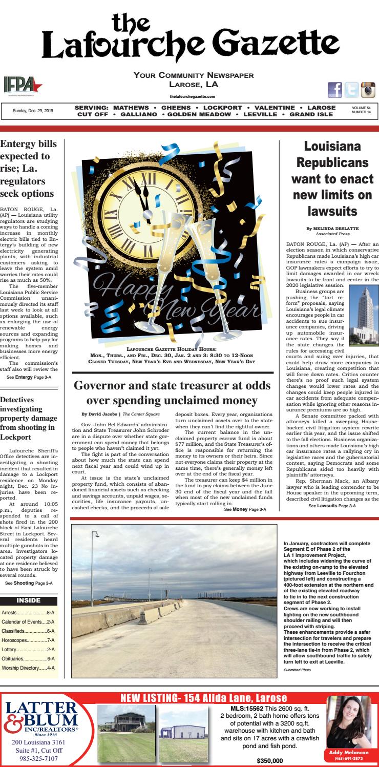 Clocks Over Fireplace Mantel Beautiful Sunday December 29 2019 the Lafourche Gazette by the
