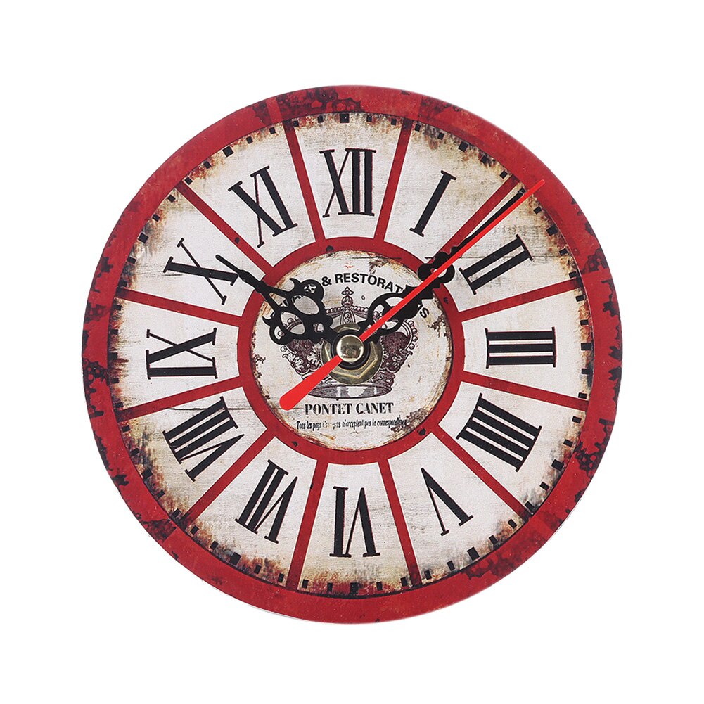 Clocks Over Fireplace Mantel Lovely Us $2 87 Off 12cm Vintage Clock Colourful Style Round Digital Wood Wall Clock Home Living Room Decoration Wall Clocks E5m1 Wall Clock Style Wall