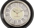 Clocks Over Fireplace Mantel New Libra Harwood Black and Nickel Round Wall Clock