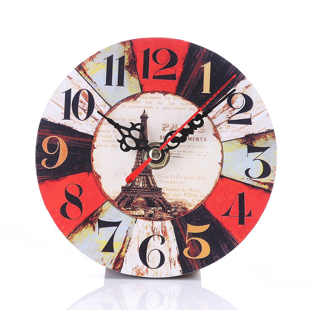 Clocks Over Fireplace Mantel New Us $2 87 Off 12cm Vintage Clock Colourful Style Round Digital Wood Wall Clock Home Living Room Decoration Wall Clocks E5m1 Wall Clock Style Wall