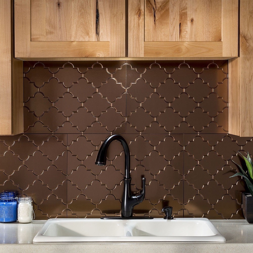 Copper Subway Tile Backsplash Lovely Fasade Monaco Oil Rubbed Bronze 18 Square Foot Backsplash Kit